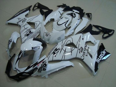 2009-2016 White Corona Suzuki GSXR 1000 K9 Motorcycle Fairings