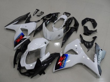 2009-2016 White Silver Suzuki GSXR 1000 K9 Motorcycle Fairing Kit