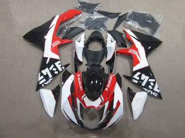 2011-2021 Black Red Suzuki GSXR750 Bike Fairing