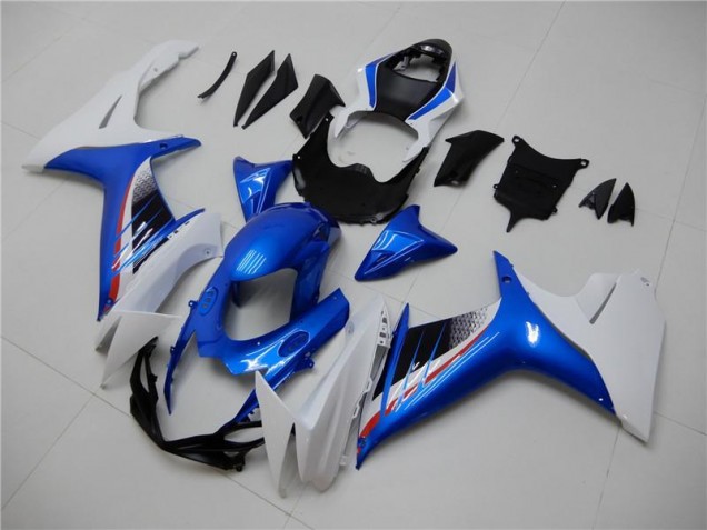 2011-2021 Blue White Suzuki GSXR 600/750 Motorbike Fairing Kits