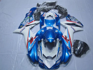 2011-2021 Blue White Suzuki GSXR600 Replacement Motorcycle Fairings