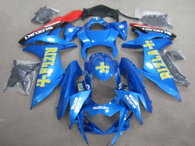 2011-2021 Blue Yellow Rizla Suzuki GSXR600 Motorcycle Fairings