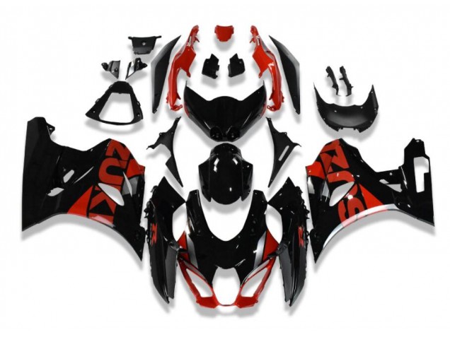 2017-2021 Black Red Suzuki GSXR 1000 Motorcycle Fairings Kit