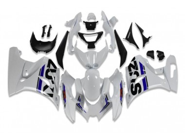 2017-2021 White Blue Suzuki GSXR 1000 Motorcycle Fairings