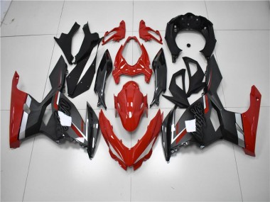 2018-2023 Red Black Kawasaki EX400 Motorcycle Fairing Kit